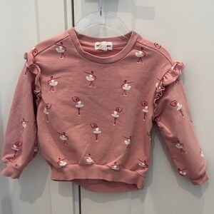 Pink Ballerina Sweatshirt and pants set